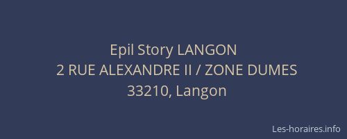 Epil Story LANGON