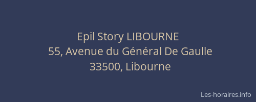 Epil Story LIBOURNE