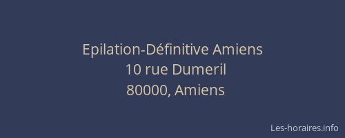 Epilation-Définitive Amiens