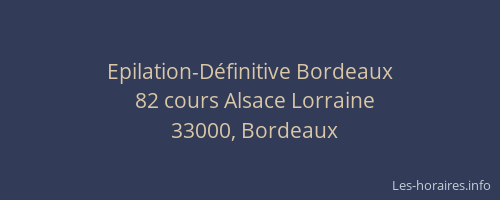 Epilation-Définitive Bordeaux