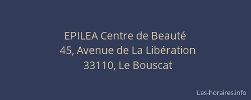 EPILEA Centre de Beaut&eacute;
