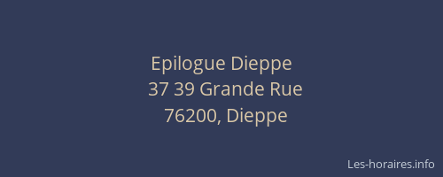 Epilogue Dieppe