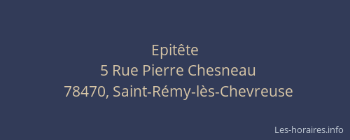 Epit&ecirc;te