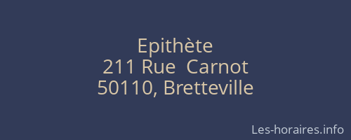 Epithète