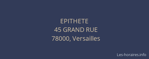 EPITHETE