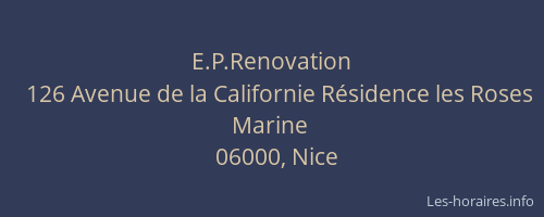 E.P.Renovation