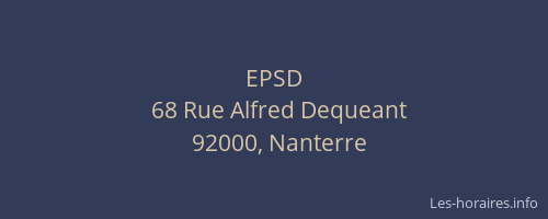EPSD