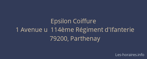 Epsilon Coiffure