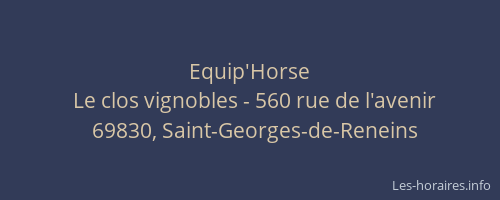 Equip'Horse