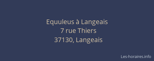 Equuleus &agrave; Langeais