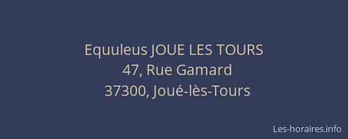 Equuleus JOUE LES TOURS