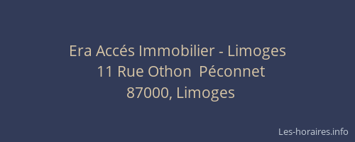 Era Accés Immobilier - Limoges