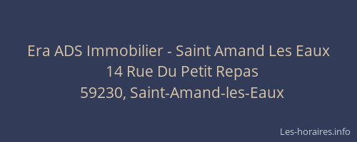 Era ADS Immobilier - Saint Amand Les Eaux