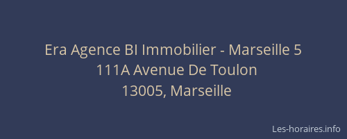 Era Agence BI Immobilier - Marseille 5