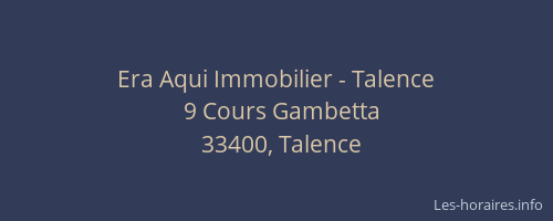 Era Aqui Immobilier - Talence