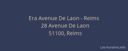 Era Avenue De Laon - Reims