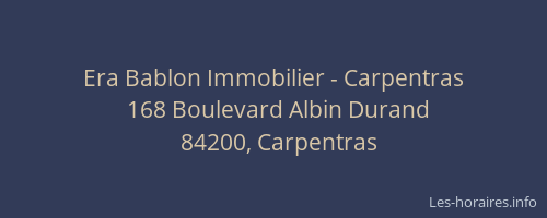 Era Bablon Immobilier - Carpentras