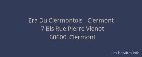 Era Du Clermontois - Clermont