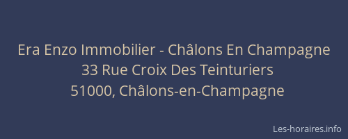 Era Enzo Immobilier - Châlons En Champagne