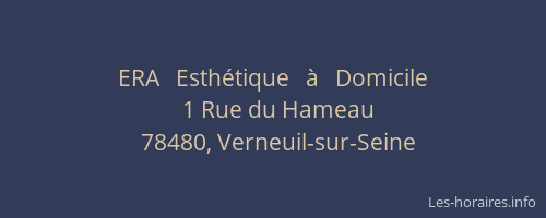 ERA   Esth&eacute;tique   &agrave;   Domicile