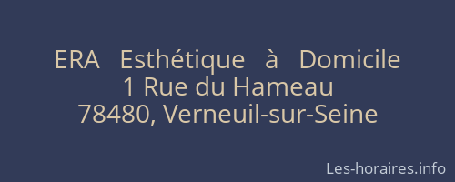 ERA   Esthétique   à   Domicile