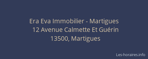 Era Eva Immobilier - Martigues