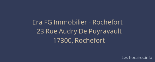 Era FG Immobilier - Rochefort