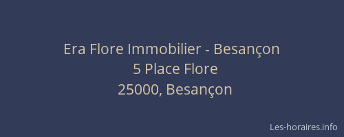 Era Flore Immobilier - Besançon