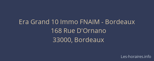 Era Grand 10 Immo FNAIM - Bordeaux