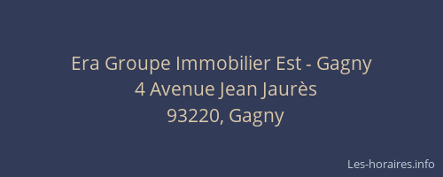 Era Groupe Immobilier Est - Gagny