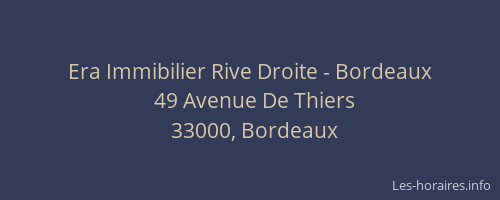 Era Immibilier Rive Droite - Bordeaux