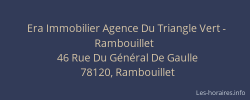 Era Immobilier Agence Du Triangle Vert - Rambouillet