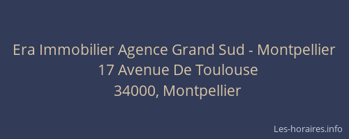Era Immobilier Agence Grand Sud - Montpellier