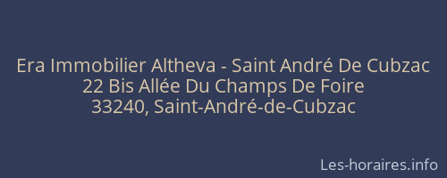 Era Immobilier Altheva - Saint André De Cubzac