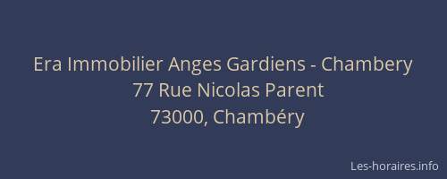 Era Immobilier Anges Gardiens - Chambery
