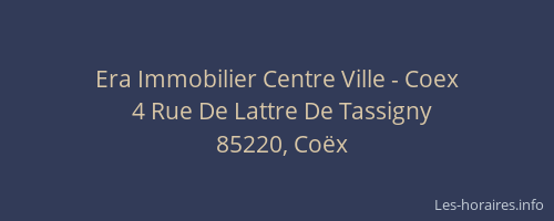 Era Immobilier Centre Ville - Coex