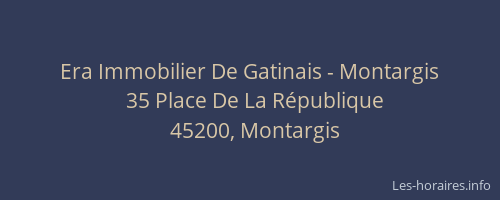 Era Immobilier De Gatinais - Montargis