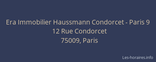 Era Immobilier Haussmann Condorcet - Paris 9
