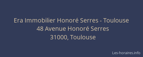 Era Immobilier Honoré Serres - Toulouse