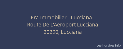 Era Immobilier - Lucciana