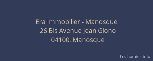 Era Immobilier - Manosque