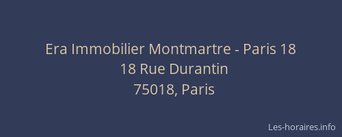 Era Immobilier Montmartre - Paris 18