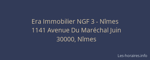 Era Immobilier NGF 3 - Nîmes