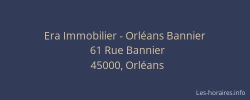Era Immobilier - Orléans Bannier