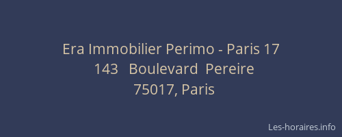 Era Immobilier Perimo - Paris 17