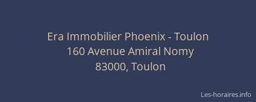 Era Immobilier Phoenix - Toulon