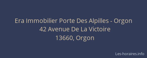 Era Immobilier Porte Des Alpilles - Orgon