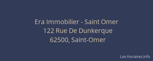Era Immobilier - Saint Omer