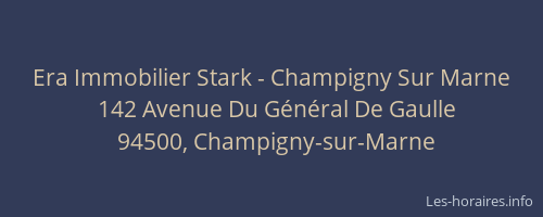 Era Immobilier Stark - Champigny Sur Marne