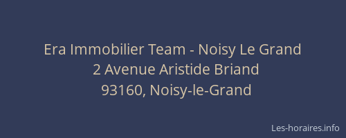 Era Immobilier Team - Noisy Le Grand